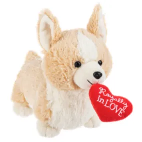11" Royally in Love Corgi Stuffed Plush 11" Royally in Love Corgi Stuffed Plush