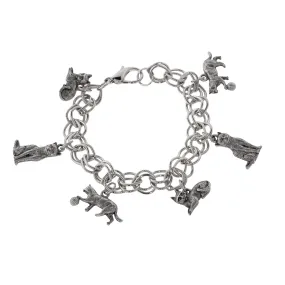 1928 Jewelry® Pewter 6 Cat Charm Bracelet 1928 Jewelry® Pewter 6 Cat Charm Bracelet