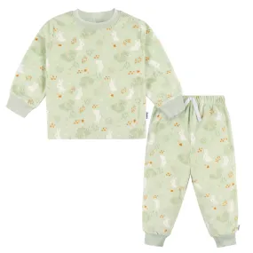 2-Piece Infant & Toddler Girls Green Forrest Fleece Pajamas 2-Piece Infant & Toddler Girls Green Forrest Fleece Pajamas