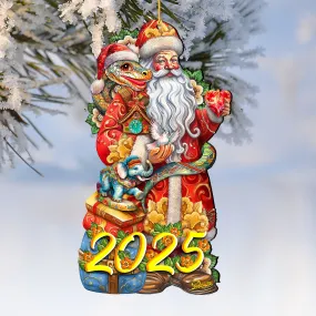 2025 Special Santa with Snake Wooden Ornaments by G Debrekht - Christmas Santa Snowman Dcor - 8652754-25 2025 Special Santa with Snake Wooden Ornaments by G Debrekht - Christmas Santa Snowman Dcor - 8652754-25