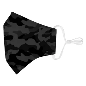 Adult Small Face Mask Black Camo Adult Small Face Mask Black Camo