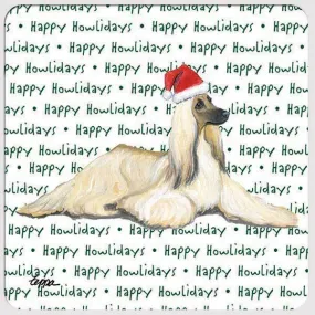 Afghan Hound "Happy Howlidays" Coaster Afghan Hound "Happy Howlidays" Coaster