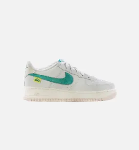 Air Force 1 LV Test of Time Grade School Lifestyle Shoe - Sail/Coconut Milk/Pearl White/Green Noise Air Force 1 LV Test of Time Grade School Lifestyle Shoe - Sail/Coconut Milk/Pearl White/Green Noise