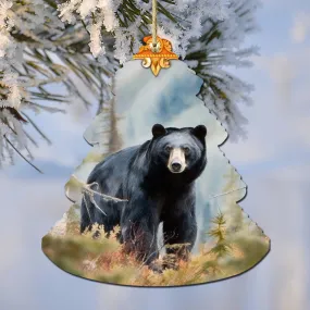 Alaskan Black Bear Tree Wooden Ornaments by G.Debrekht - Wildlife Holiday Décor - 870008 Alaskan Black Bear Tree Wooden Ornaments by G.Debrekht - Wildlife Holiday Décor - 870008
