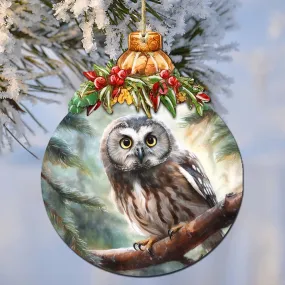 Alaskan Boreal Owl Wooden Ornaments by G.Debrekht - Wildlife Holiday Décor - 870022 Alaskan Boreal Owl Wooden Ornaments by G.Debrekht - Wildlife Holiday Décor - 870022