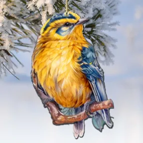 Alaskan Forest Bird Wooden Ornaments by G.Debrekht - Wildlife Holiday Décor - 8710005-4 Alaskan Forest Bird Wooden Ornaments by G.Debrekht - Wildlife Holiday Décor - 8710005-4