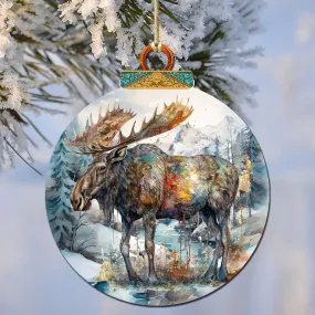 Alaskan Majestic Moose Wooden Ornaments by G.Debrekht - Wildlife Holiday Décor - 870053 Alaskan Majestic Moose Wooden Ornaments by G.Debrekht - Wildlife Holiday Décor - 870053