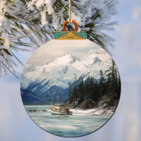Alaskan Mountain Fishing Wooden Ornaments by G.Debrekht - Wildlife Holiday Décor - 870069 Alaskan Mountain Fishing Wooden Ornaments by G.Debrekht - Wildlife Holiday Décor - 870069
