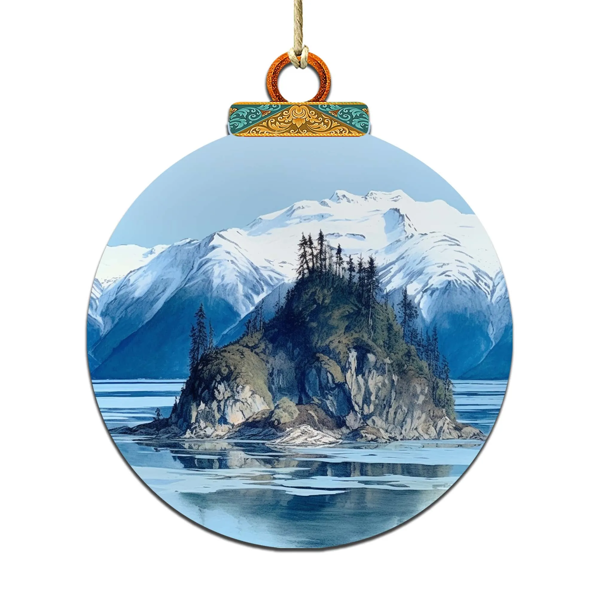 Alaskan Nature's Timeless Beauty Wooden Ornaments by G.Debrekht - Wildlife Holiday Décor - 870073