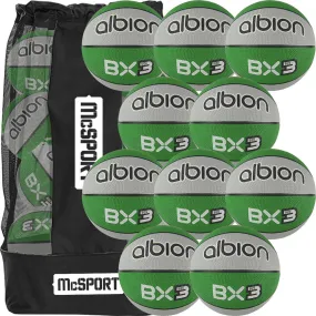 Albion BX Rubber Basketball (10 Pack with Carry Bag) | Size 3 Albion BX Rubber Basketball (10 Pack with Carry Bag) | Size 3