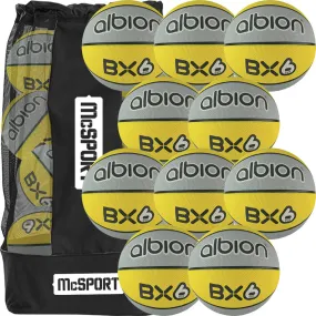 Albion BX Rubber Basketball (10 Pack with Carry Bag) | Size 6 Albion BX Rubber Basketball (10 Pack with Carry Bag) | Size 6