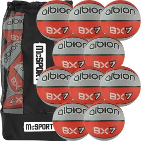 Albion BX Rubber Basketball (10 Pack with Carry Bag) | Size 7 Albion BX Rubber Basketball (10 Pack with Carry Bag) | Size 7