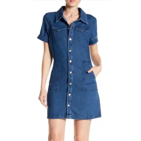 Alexia Admor Denim Romina Shirt Dress Medium Alexia Admor Denim Romina Shirt Dress Medium