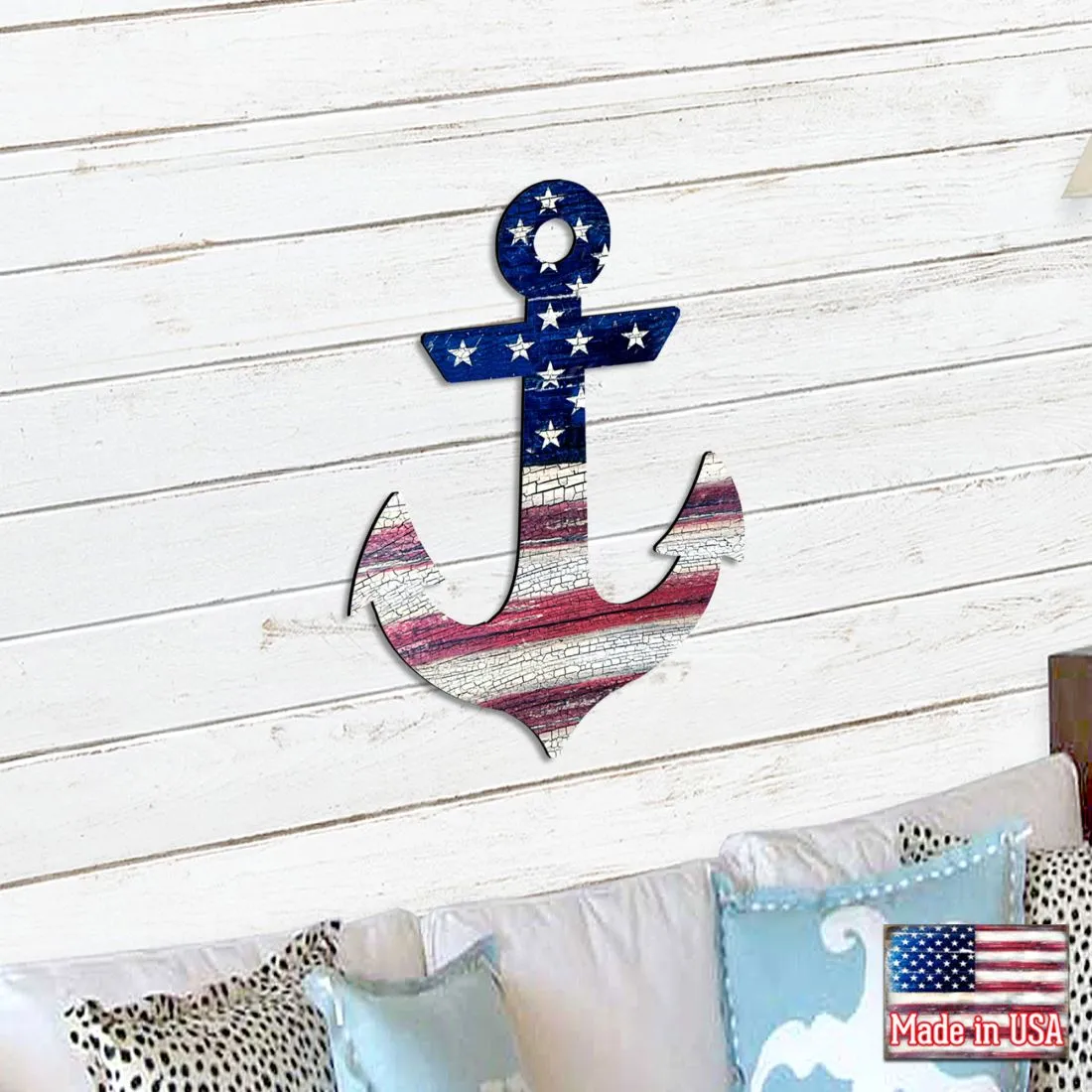 American Anchor Holiday Door Decor by G. DeBrekht - American Christmas Decor - 8198913H