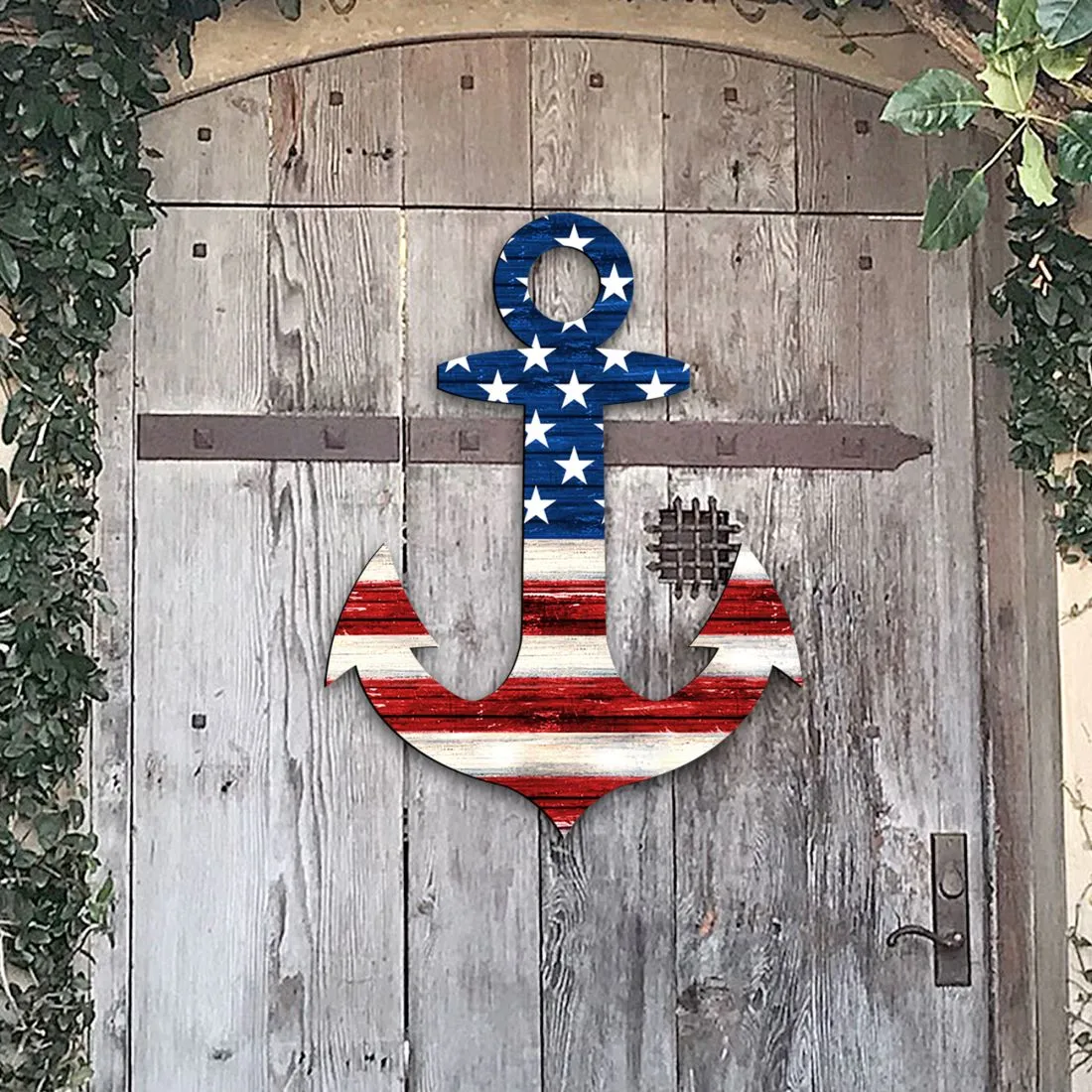 American Anchor Holiday Door Decor by G. DeBrekht - American Christmas Decor - 8198913H