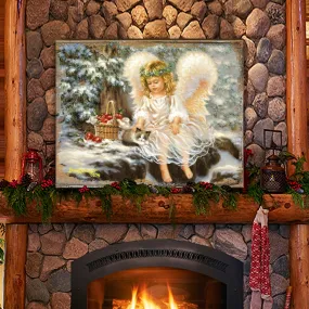 American Angel Winter Companions Wooden Wall Art by D. Gelsinger - Nativity Holiday Décor - 95657B-0718 American Angel Winter Companions Wooden Wall Art by D. Gelsinger - Nativity Holiday Décor - 95657B-0718