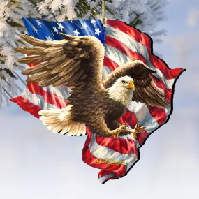 American Liberty Eagle Wooden Ornaments by Gelsinger - American Christmas Decor - 8161052-1432 American Liberty Eagle Wooden Ornaments by Gelsinger - American Christmas Decor - 8161052-1432