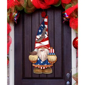 Americana Gnome Holiday Door Decor by G. DeBrekht - American Christmas Decor - 8611015H Americana Gnome Holiday Door Decor by G. DeBrekht - American Christmas Decor - 8611015H