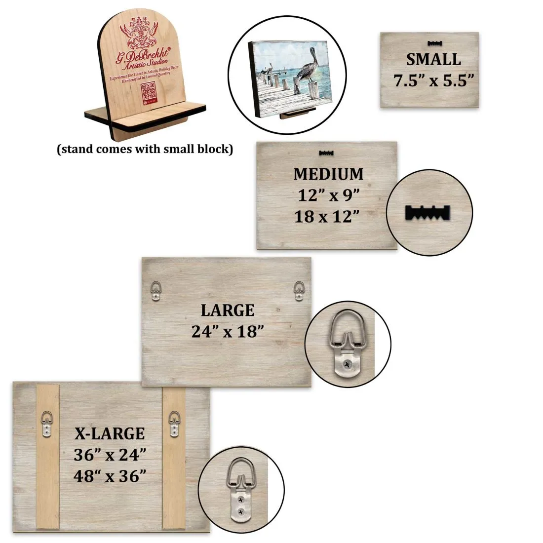 Angel at the Chapel Art Wooden Wall Art by D. Gelsinger - Nativity Holiday Décor - 95659B-1606