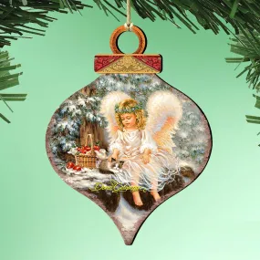 Angel Cardinal Wooden Ornaments - Tree Ornament by Gelsinger - Nativity Holiday Décor - 8031120-0718 Angel Cardinal Wooden Ornaments - Tree Ornament by Gelsinger - Nativity Holiday Décor - 8031120-0718