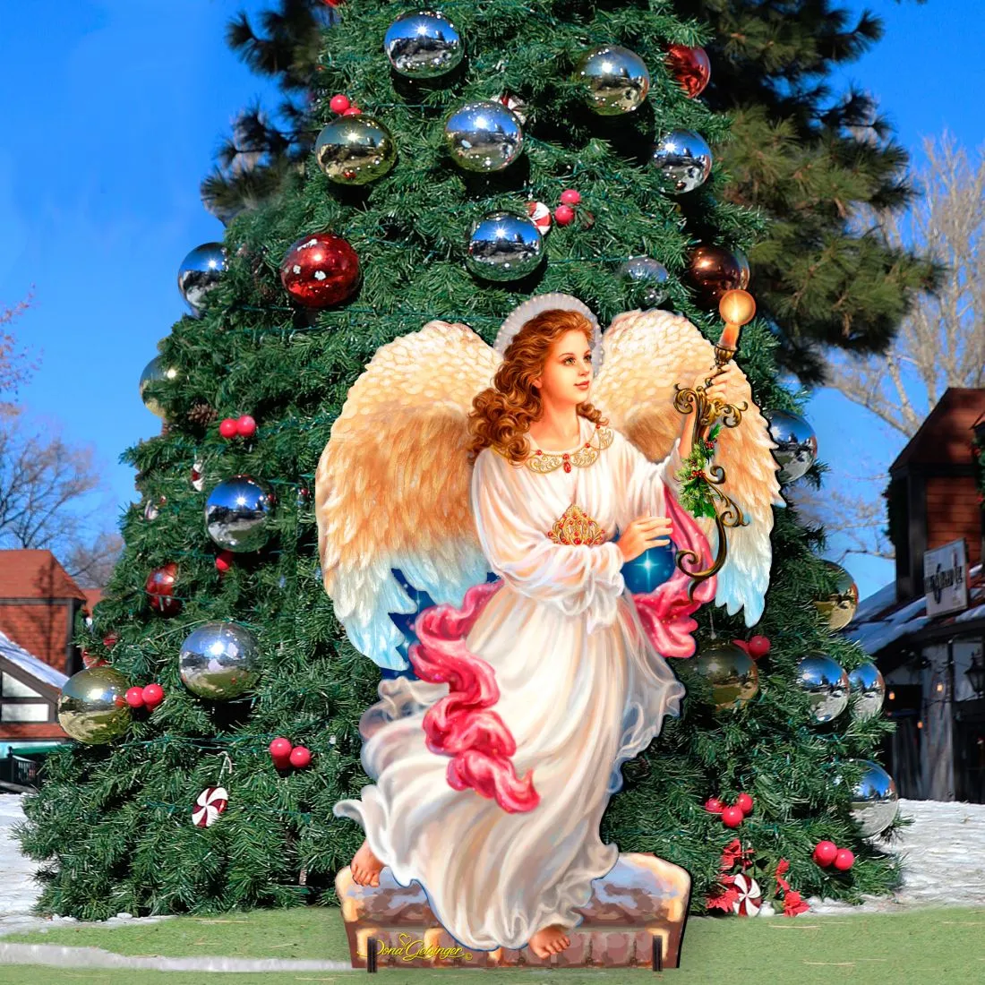 Angel of the Light Nativity Outdoor Décor by D. Gelsinger - Nativity Holiday Décor - 8461036F-1322