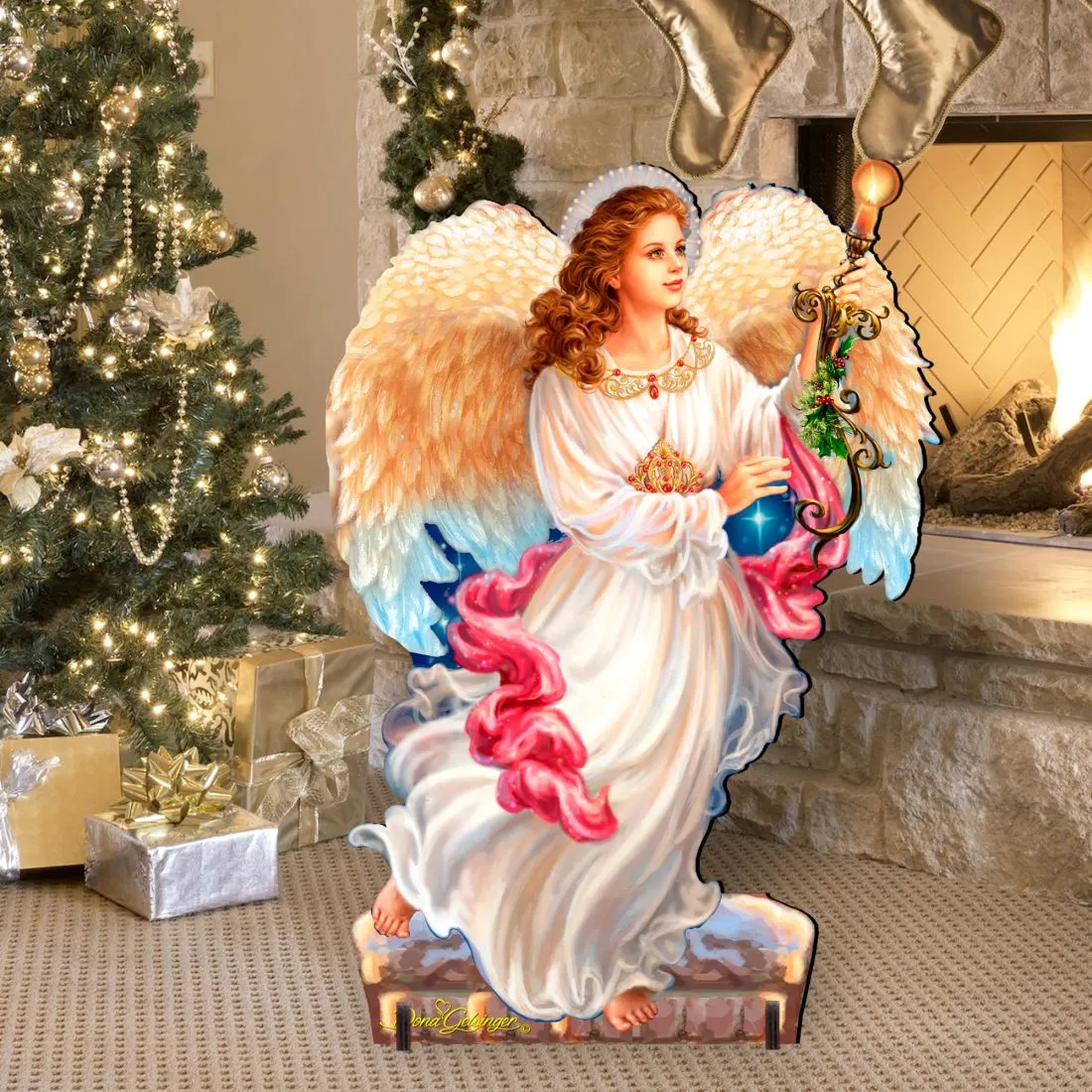 Angel of the Light Nativity Outdoor Décor by D. Gelsinger - Nativity Holiday Décor - 8461036F-1322