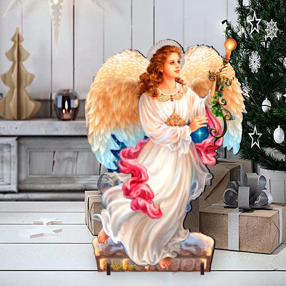 Angel of the Light Nativity Outdoor Décor by D. Gelsinger - Nativity Holiday Décor - 8461036F-1322