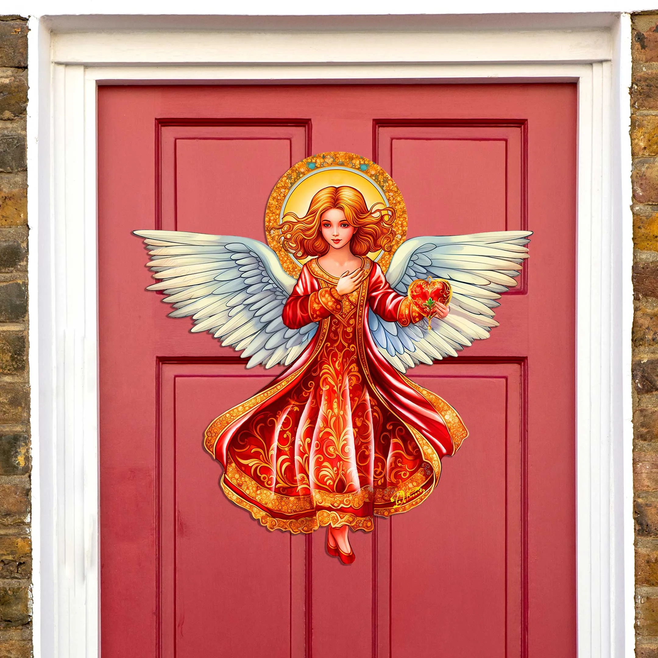 Angel with Love Holiday Door Décor by G. Debrekht - Nativity Holiday Décor - 8652816H
