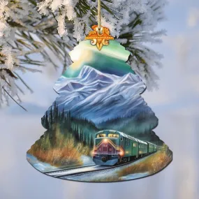 Arctic Aurora Express Tree Wooden Ornaments by G.Debrekht - Wildlife Holiday Décor - 870001 Arctic Aurora Express Tree Wooden Ornaments by G.Debrekht - Wildlife Holiday Décor - 870001