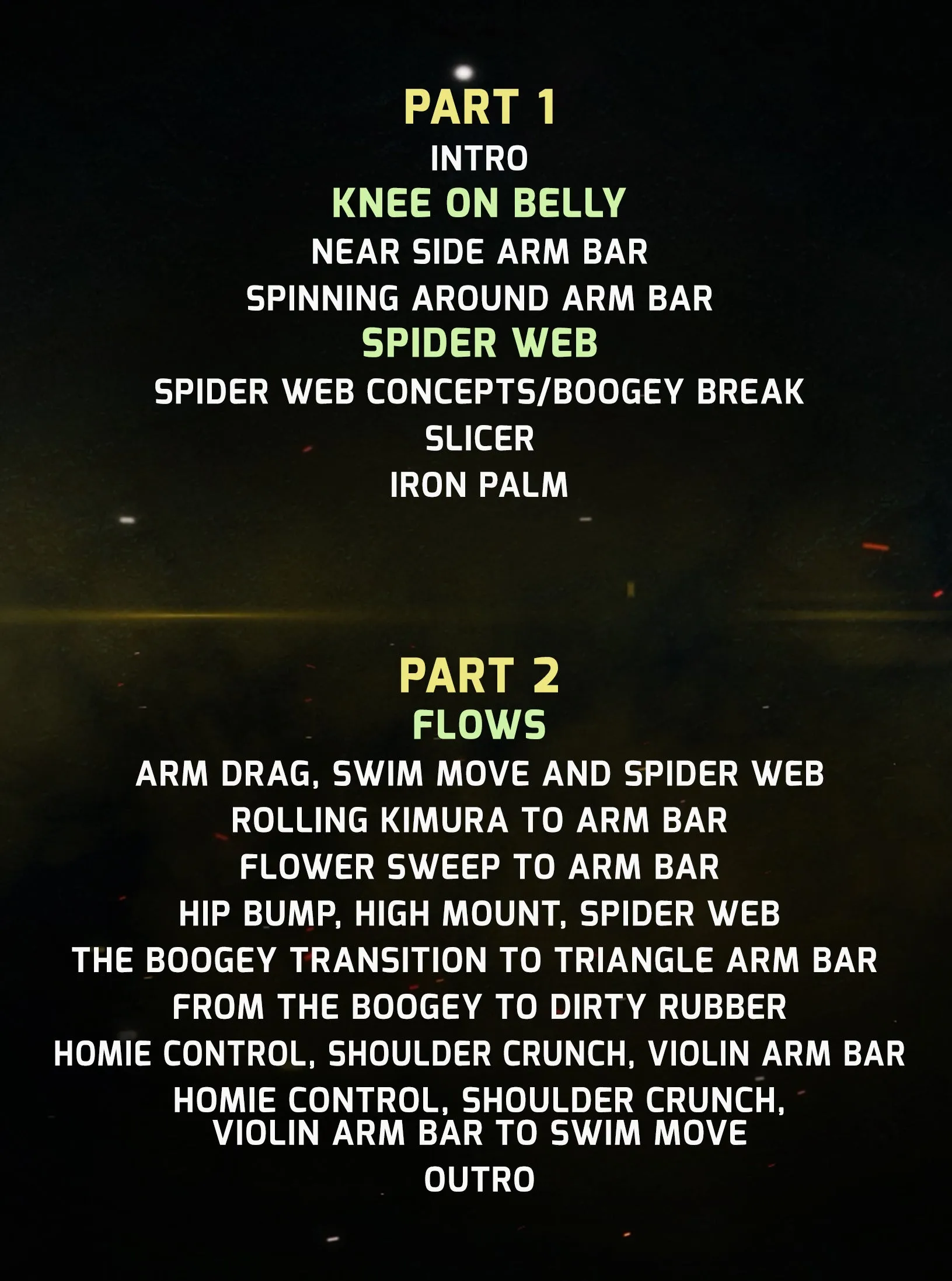 Arm Bars, Spider Webs and EBI Overtime Concepts by Richie Martinez