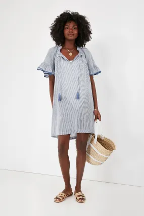 Azure Stripe Cassis Coverup Azure Stripe Cassis Coverup