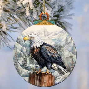 Bald Eagle Majesty Wooden Ornaments by G.Debrekht - Wildlife Holiday Décor - 870059 Bald Eagle Majesty Wooden Ornaments by G.Debrekht - Wildlife Holiday Décor - 870059