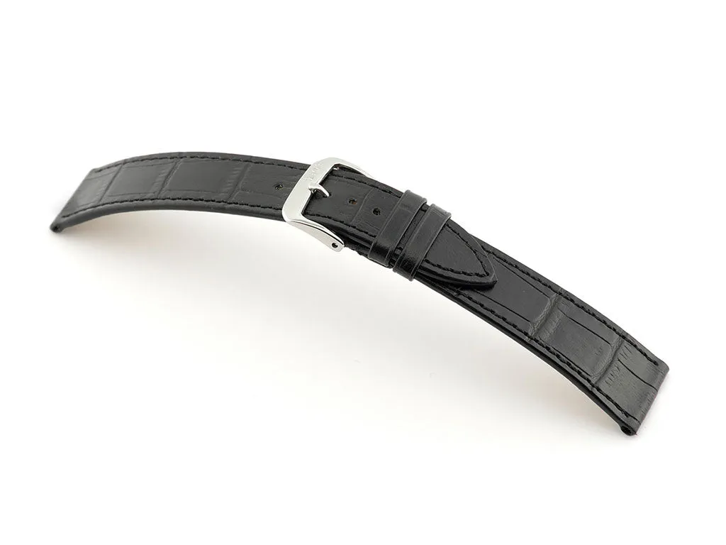 Baltimore - Black - Alligator Grained