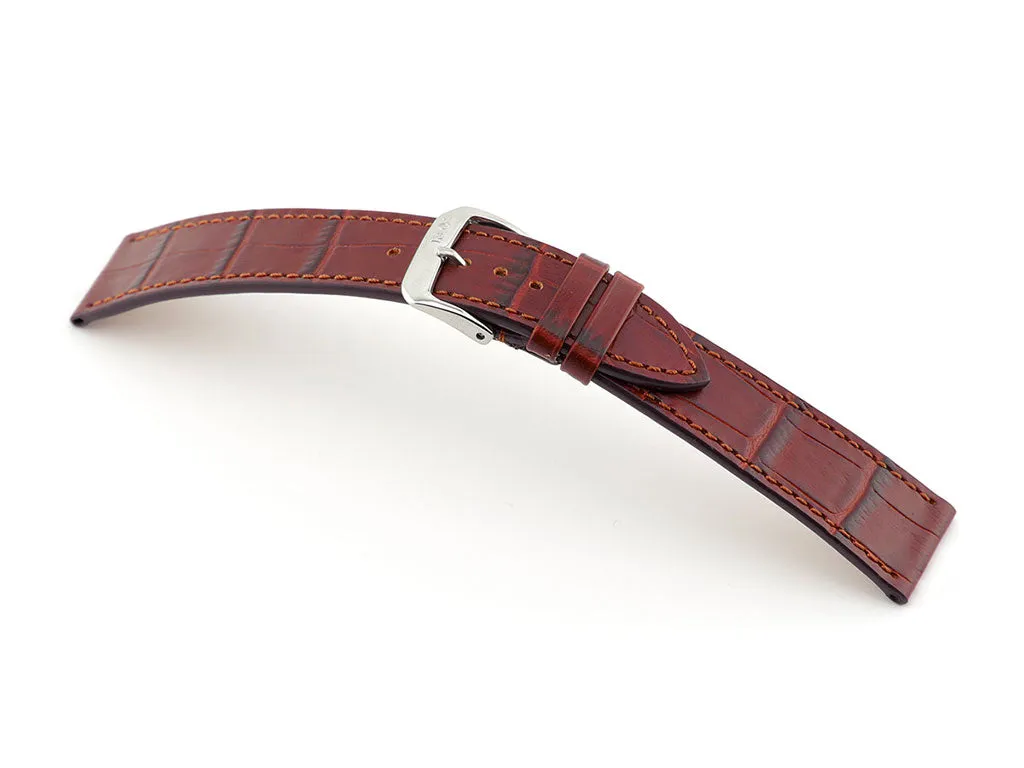 Baltimore - Burgundy - Alligator Grained