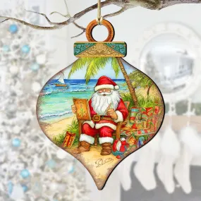 Beach Themed Ornaments - Santa's Artistry Wooden Ornaments by G. Debrekht | Coastal Holiday Décor - 8688184 Beach Themed Ornaments - Santa's Artistry Wooden Ornaments by G. Debrekht | Coastal Holiday Décor - 8688184