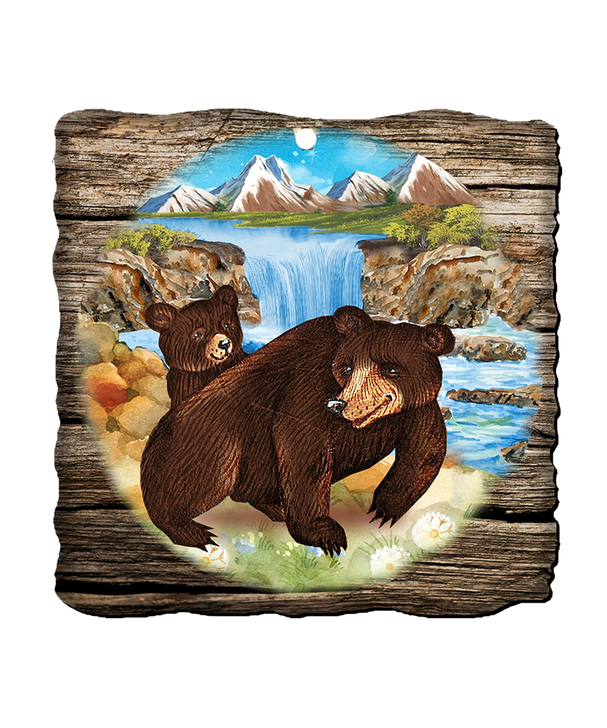 Bear Cabin Wildlife Door Decor| G. DeBrekht - Wildlife Holiday Decor - 8114081H