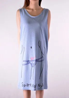 BERNHARD WILLHELM S20//30_SH LONG TANKTOP LIGHT BLUE BERNHARD WILLHELM S20//30_SH LONG TANKTOP LIGHT BLUE