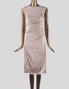 Betsy & Adam Cap Sleeve Satin Sheath Dress - 4 US Betsy & Adam Cap Sleeve Satin Sheath Dress - 4 US