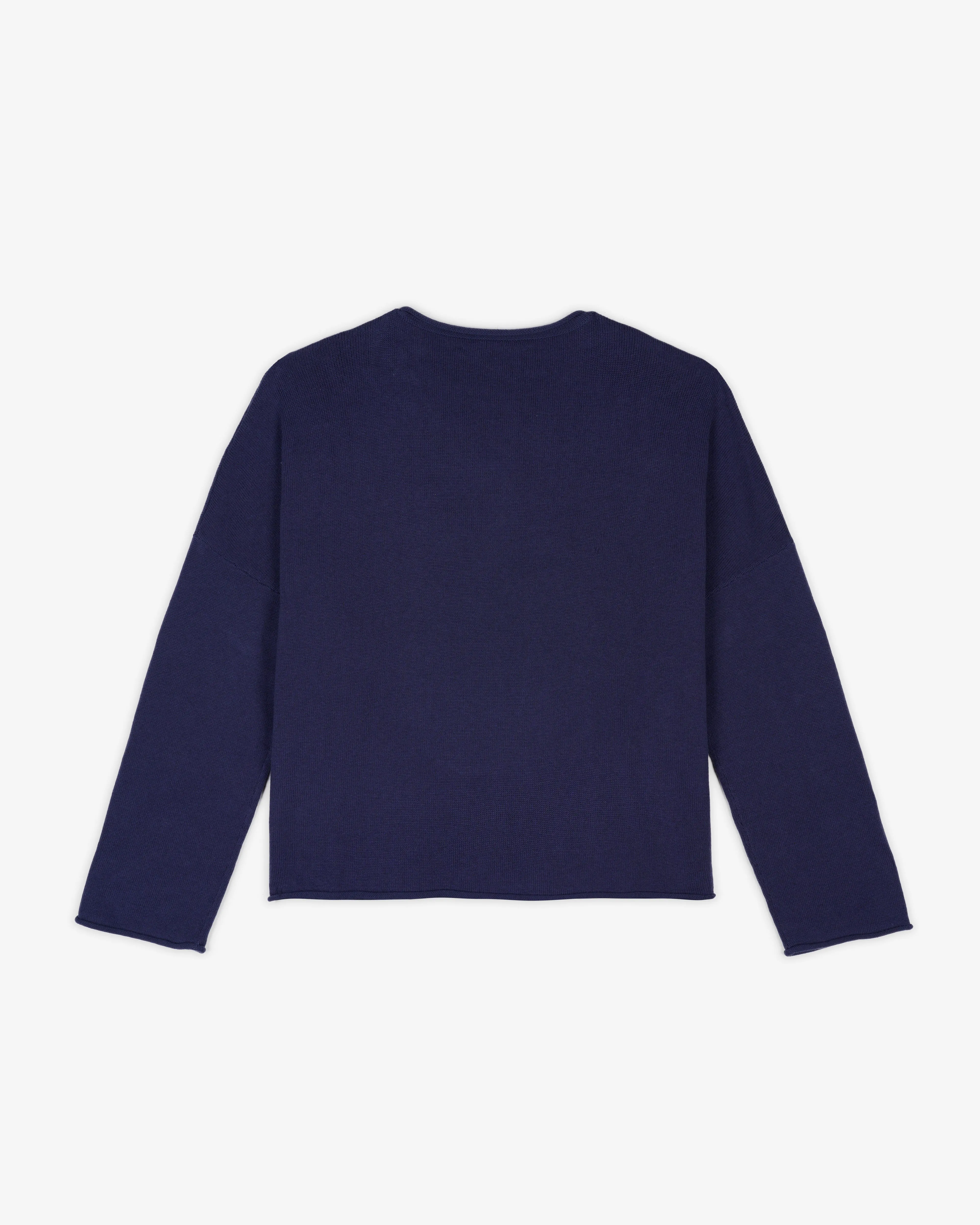 Brain Dead - Men's Diddle Cropped Sweater - (Navy)