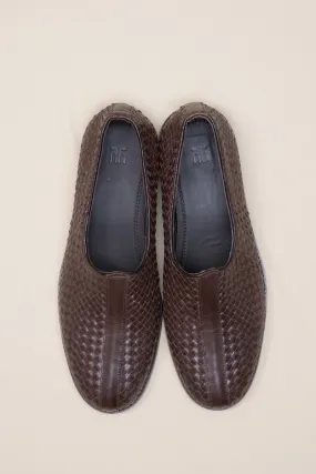Brown Woven Leather Shoes Brown Woven Leather Shoes