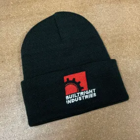 BuiltRight Industries Winter Beanie - Black, Gearbox Logo BuiltRight Industries Winter Beanie - Black, Gearbox Logo