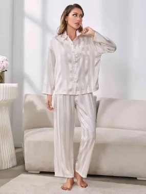 Button-Up Shirt and Pants Pajama Set Button-Up Shirt and Pants Pajama Set