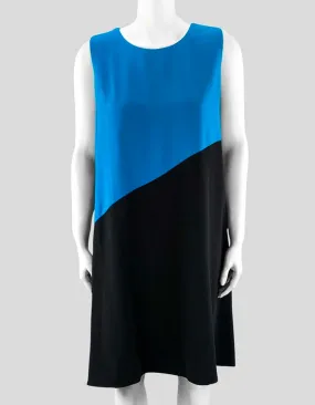Calvin Klein Sheath Dress In Blue And Black 14 US Calvin Klein Sheath Dress In Blue And Black 14 US