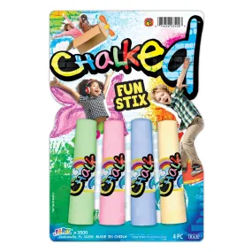 Chalked Fun Stix 4 Pack Chalked Fun Stix 4 Pack
