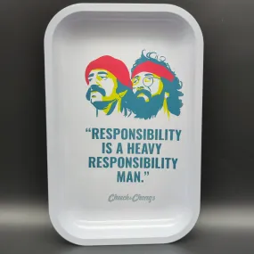 Cheech & Chong's x Pulsar Metal Rolling Tray | Responsibility | 11 x 7 Cheech & Chong's x Pulsar Metal Rolling Tray | Responsibility | 11 x 7