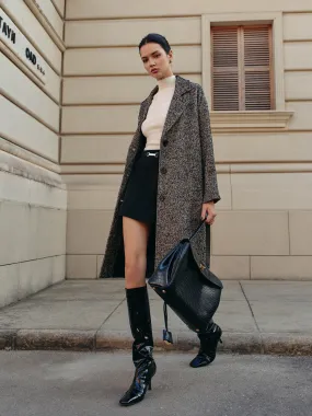 Chevron Pockets Long Coat Chevron Pockets Long Coat