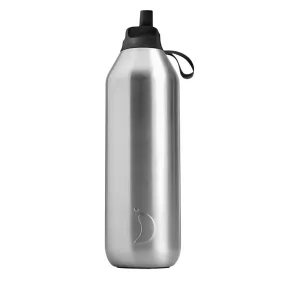 Chillys Series 2 90% Recycled 1L Flip Bottle Stainless Steel Chillys Series 2 90% Recycled 1L Flip Bottle Stainless Steel