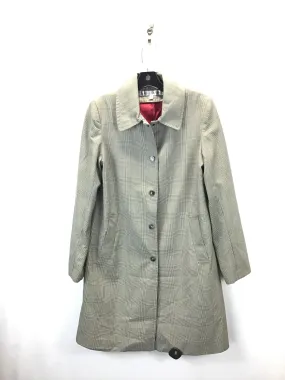 Coat Trench Coat By Larry Levine In Plaid Pattern, Size: S Coat Trench Coat By Larry Levine In Plaid Pattern, Size: S
