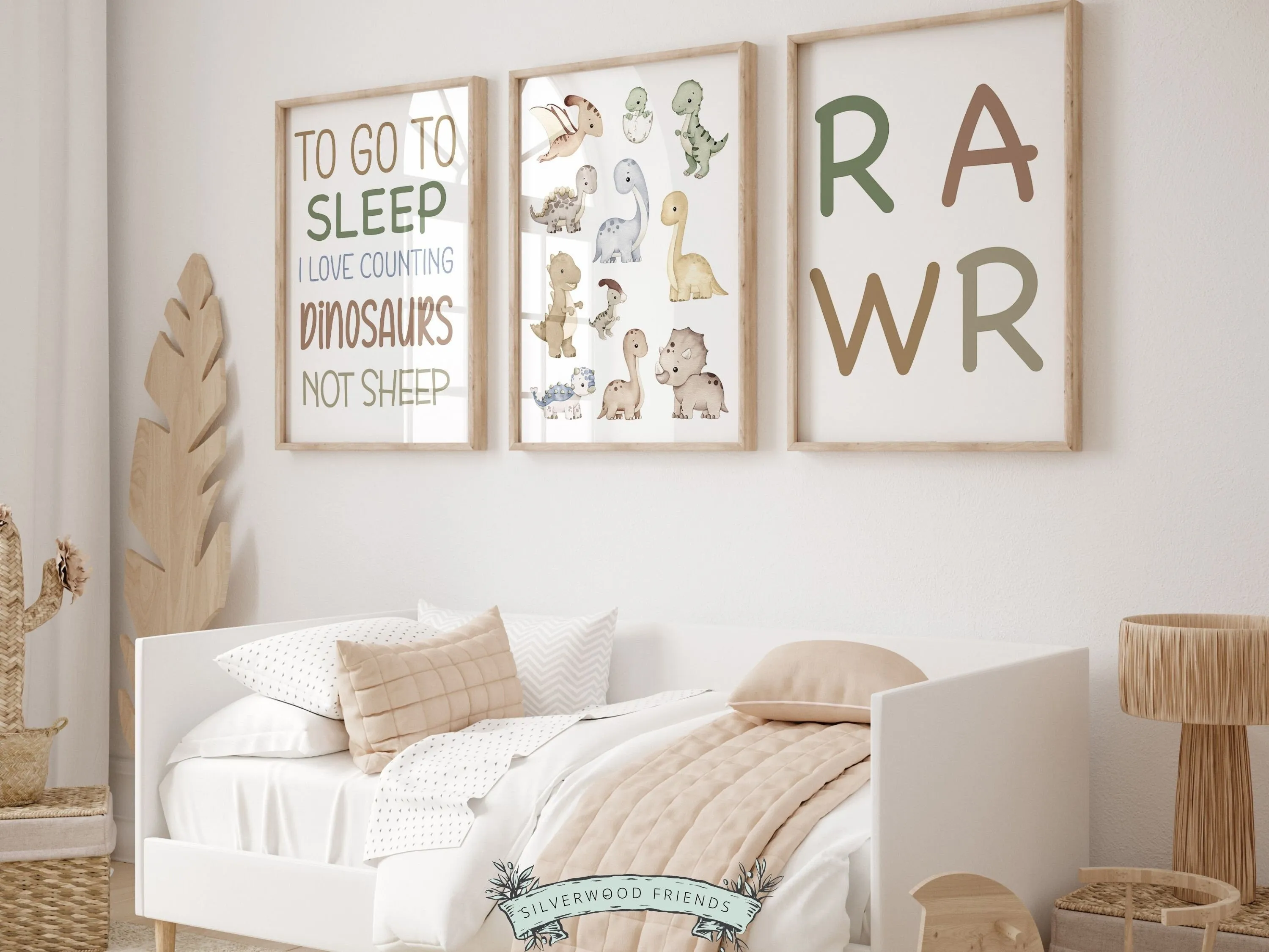 Dinosaur RAWR Nursery Prints