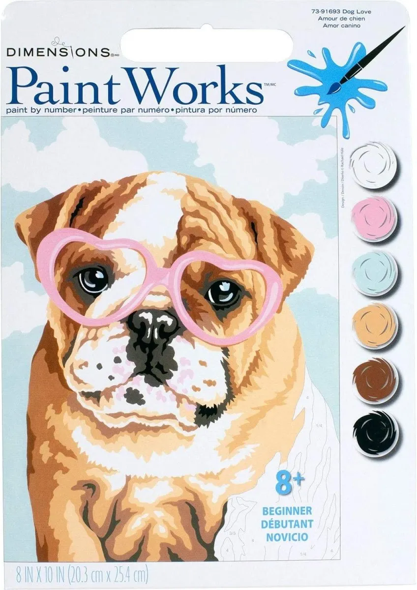 DOG LOVE, Paint by Number Kit, DIMENSIONS PAINTWORKS (73-91693)